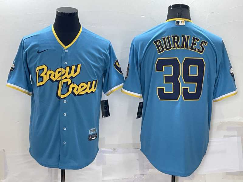Milwaukee Brewers #39 Corbin Burnes Blue 2022 City Connect Cool Base Stitched Jersey,We sell and wholesale Milwaukee Brewers #39 Corbin Burnes Blue 2022 City Connect Cool Base Stitched Jersey on line form chian!